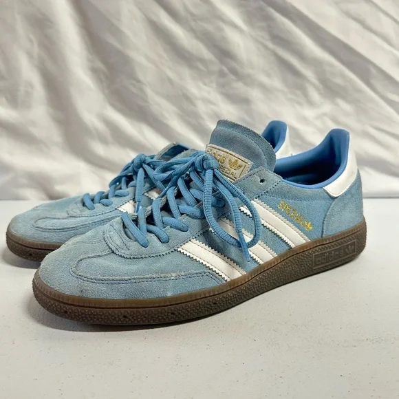 Adidas Handball Spezial BD7632 Blue Suede Gum Sole Sneakers Size 7.5 men - Picture 1 of 8